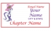 White Rectangle name Badge Artwork 112 Pink 